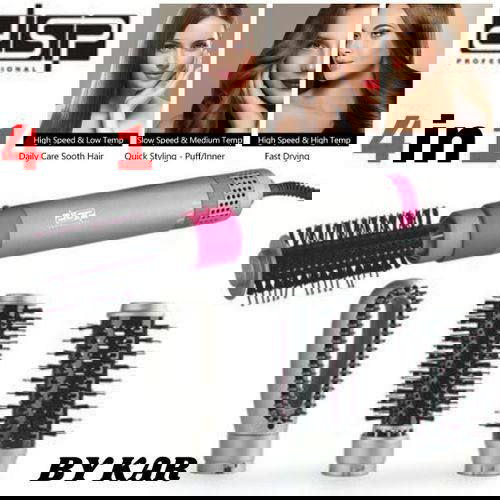 هل تبحثين عن تسريحة شعر مثالية كل يوم؟نقدم لكِ جهاز Styling المتكامل 4 في 1 من dsp Image 8 Preview