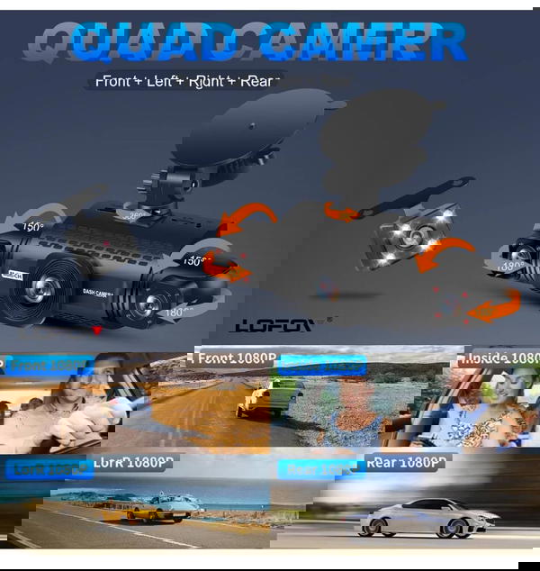 كاميرا السيارة الرباعية  Image 2 Preview