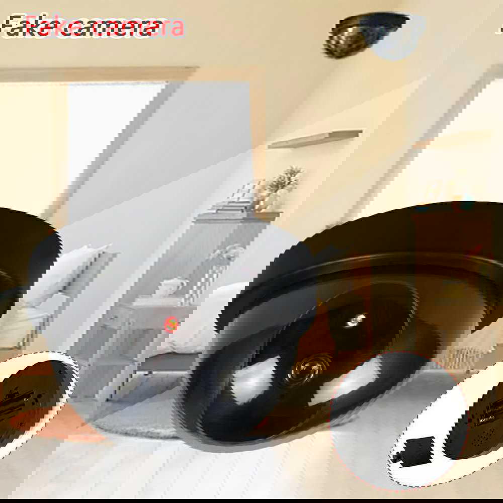 كاميرا مراقبة وهمية ذات مظهر واقعي مع ليد وامض  Preview Image