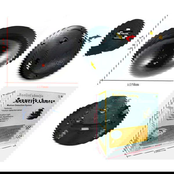 كاميرا مراقبة وهمية ذات مظهر واقعي مع ليد وامض  Image 5 Preview