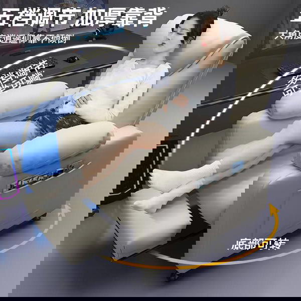 كرسي استرخاء فاخر بتصميم عصري  اللون الرمادي الداكن  Image 3 Preview