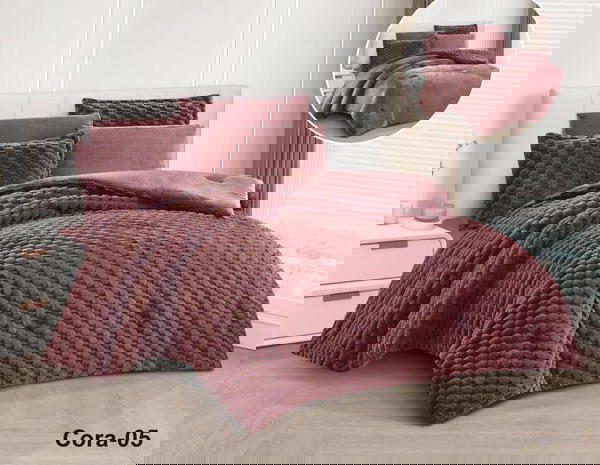 لحاف فرو الأرنب ثقيل Image 6 Preview