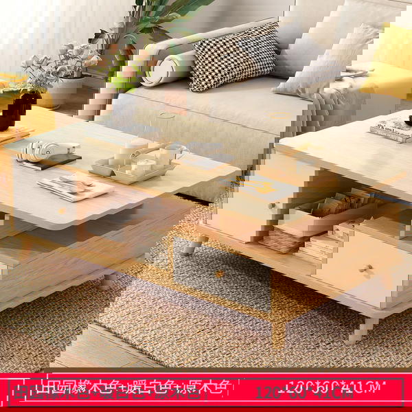 لمنزل عصري ومميز نقم لكم طاولة وسط باحدث التصميمات بنقدملك طاولة وسط خشبية مع رفوف سفلية بشكل مميز وانيق? Image 6 Preview