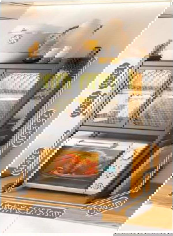 منظم منزلي معدني للمطبخ مع جارور  بتصميم مبتكر  Image 2 Preview