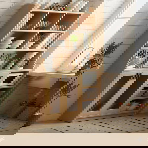 رف كتب خشبي عصري  Image 4 Preview