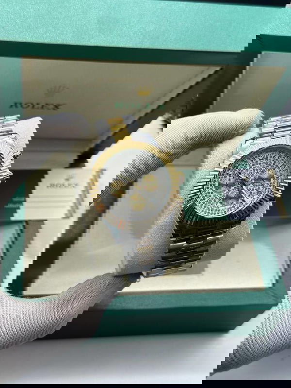 رولكس جميع العقارب الداخلية متحركة مع علبة وكرت وكيس الماركة  Image 7 Preview