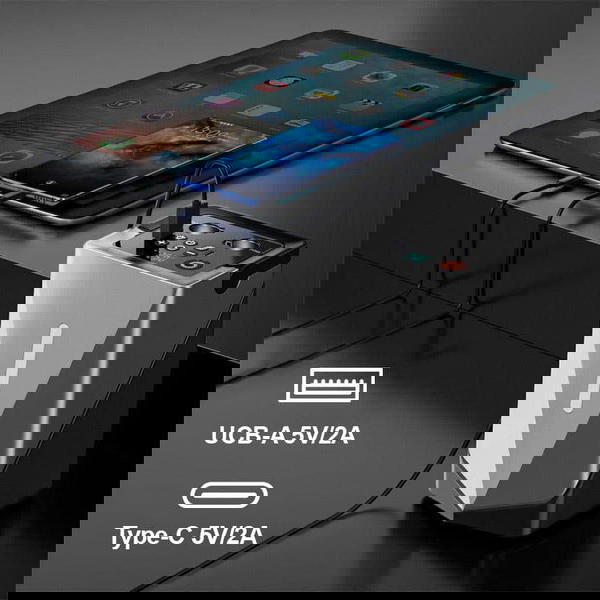 شاحن بطارية سيارة متنقل و منفاخ إطارات 12000 مللي أمبير Image 2 Preview