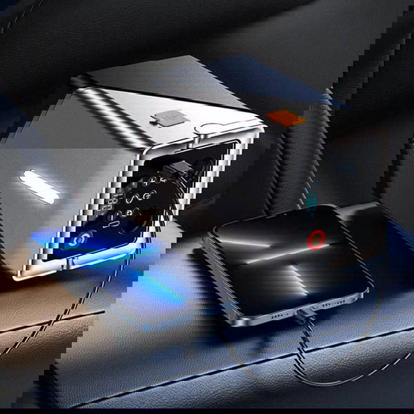 شاحن بطارية سيارة متنقل و منفاخ إطارات 12000 مللي أمبير Image 3 Preview