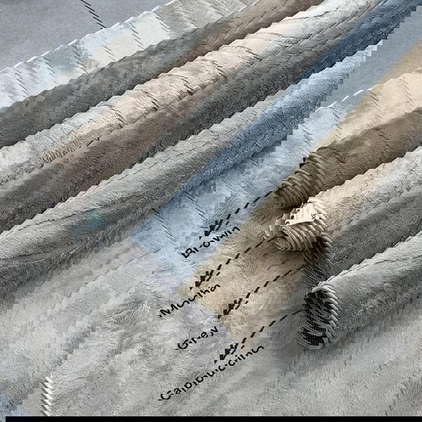 سجاد فرو الارنب حفر شتوي تقيل غير قابل للانزلاق  Image 5 Preview