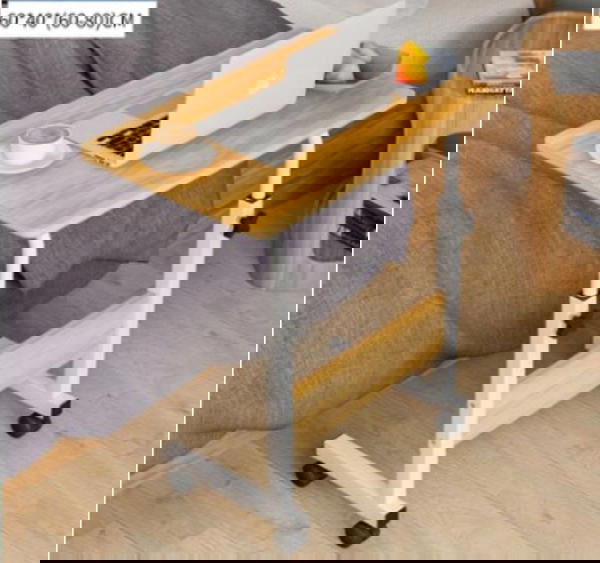 طاولة لابتوب متحركة بعجلاتطاولة جانبية جيدة للمنزل وغرفة المكتب .متعددة الإستخدامات للابتوب ، للقراءة أو للطعام .تخفف آلام الظهر  Image 3 Preview