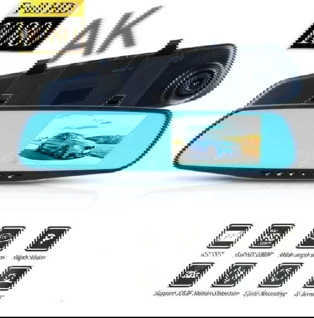 ثلاجة السيارة مع هدية مراية كاميرا سيارة امامية - السعة: 12 لتر Preview Image