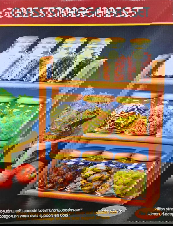 طقم بهارات زجاج تقيل محكم الاغلاق Image 1 Preview