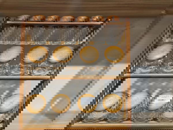 طقم بهارات زجاج تقيل محكم الاغلاق Image 2 Preview