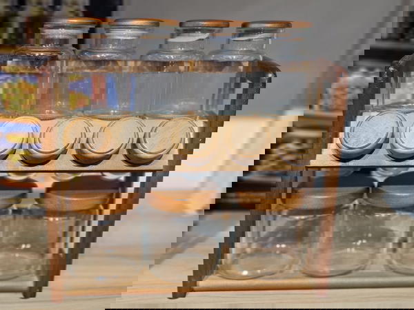 طقم بهارات زجاج تقيل محكم الاغلاق Image 5 Preview