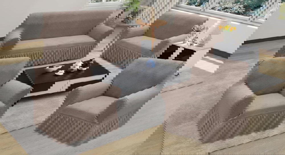 طقم كنب ٧ مقاعد تلبسي كامل  Preview Image