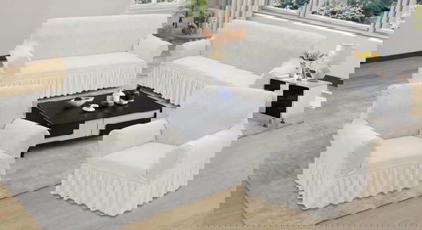 طقم كنب ٧ مقاعد تلبسي كامل  Image 2 Preview