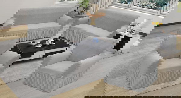 طقم كنب ٧ مقاعد تلبسي كامل  Image 3 Preview