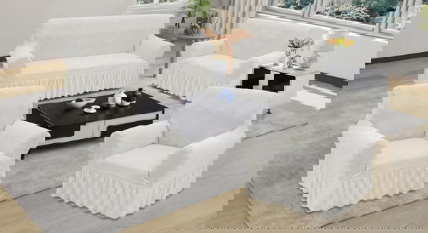 طقم كنب ٧ مقاعد تلبسي كامل  Image 5 Preview