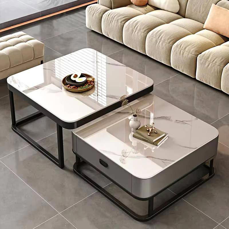 طقم طاولات مربعة مع تخزين ذكي  Preview Image