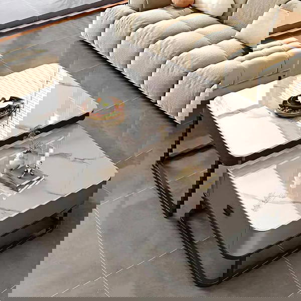 طقم طاولات مربعة مع تخزين ذكي  Image 1 Preview