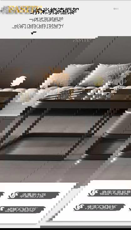 طقم طاولات مربعة مع تخزين ذكي  Image 4 Preview