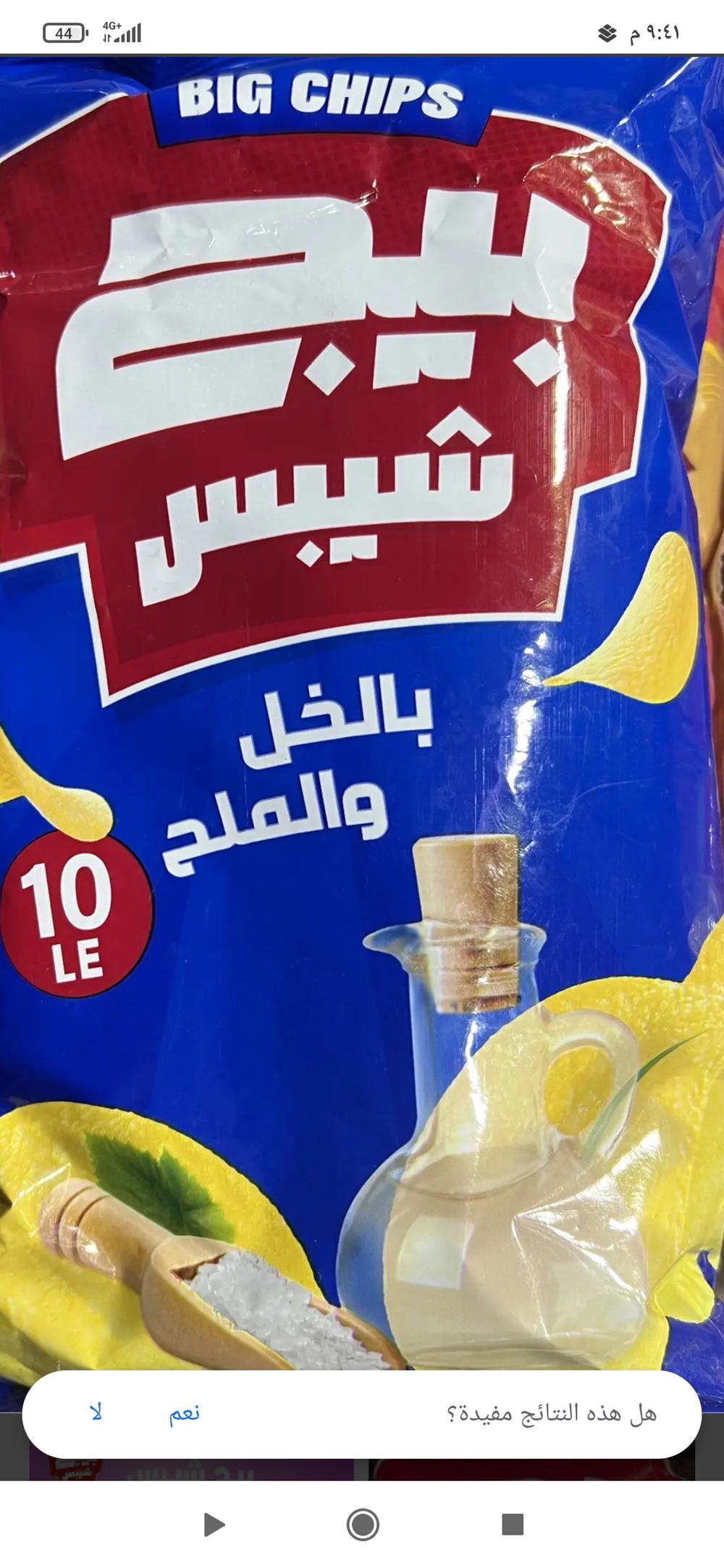بيج شيبسى خل وملح 10ج Preview Image