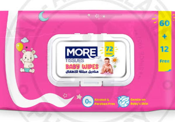 مناديل مبللة مور 72 منديل Image 1 Preview