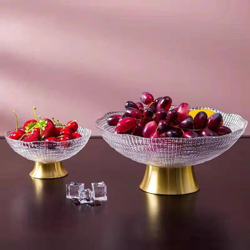 طبق اكريلك ذهبي بقاعده ك Preview Image