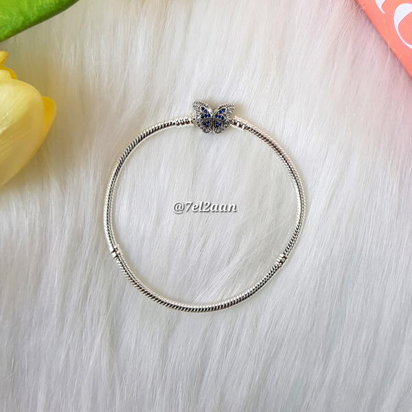اسورة باندورا بقفل الفراشة الزيركون () pandora Blue zircon butterfly lock bracelet  Image 2 Preview