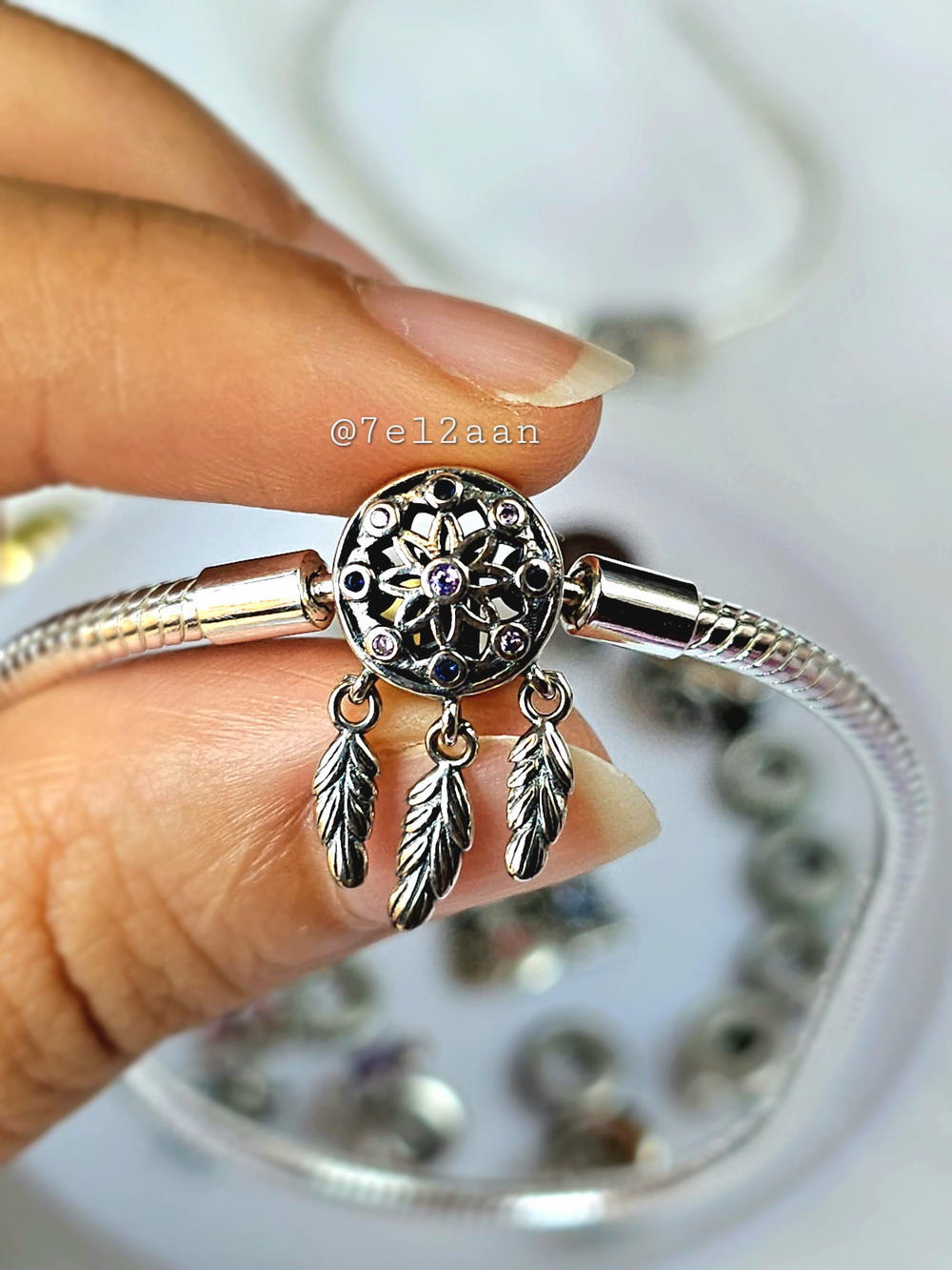 اسورة باندورا بقفل دريم كاتشر() Pandora braclet with dream catcher lock Preview Image