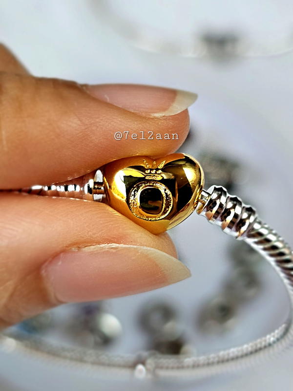 اسورة قفل قلب دهبي باندورا()Golden heart Pandora bracelet Image 2 Preview