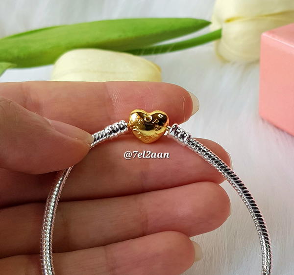 اسورة قفل قلب دهبي باندورا()Golden heart Pandora bracelet Image 3 Preview