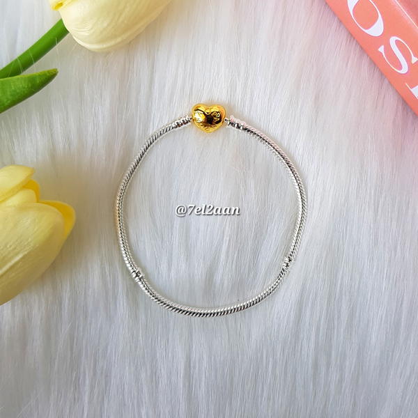 اسورة قفل قلب دهبي باندورا()Golden heart Pandora bracelet Image 4 Preview
