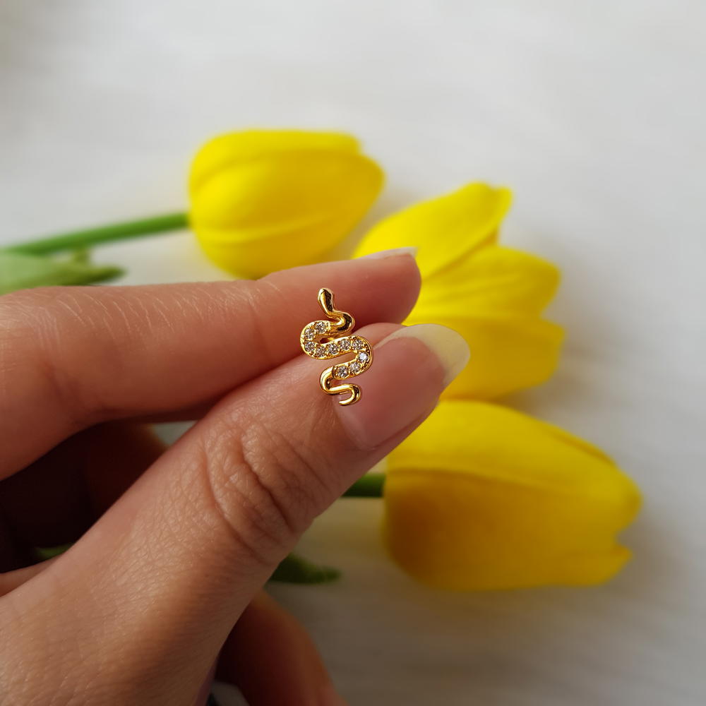 بيرسينج الثعبان و فصوص (PIE14) snake piercing with zircon Preview Image