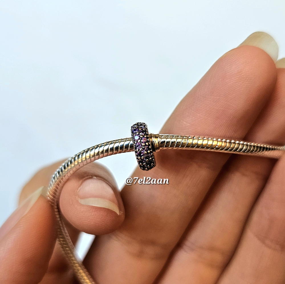 دلاية الفصوص البنفسجية () purple zircon hoop charm Preview Image