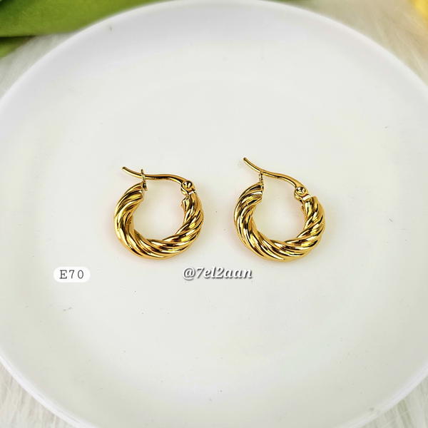 حلق هووب ملفوف(E70) Wrapped hoop Image 1 Preview