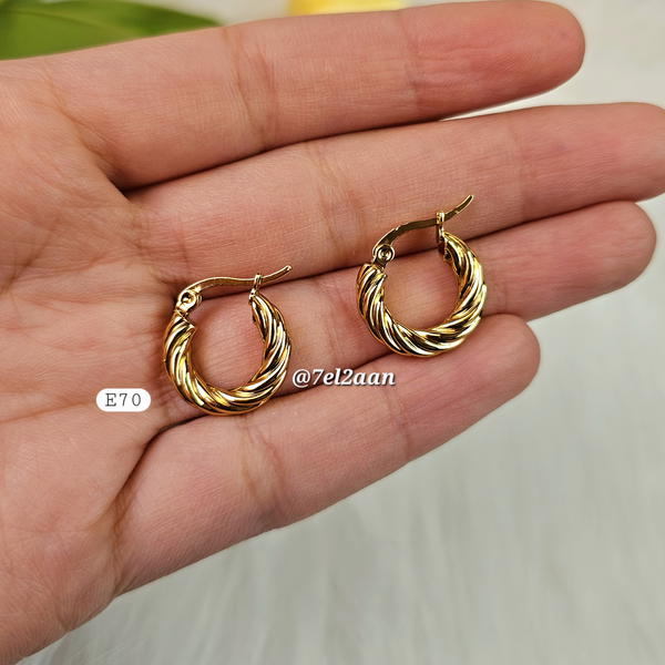 حلق هووب ملفوف(E70) Wrapped hoop Image 2 Preview