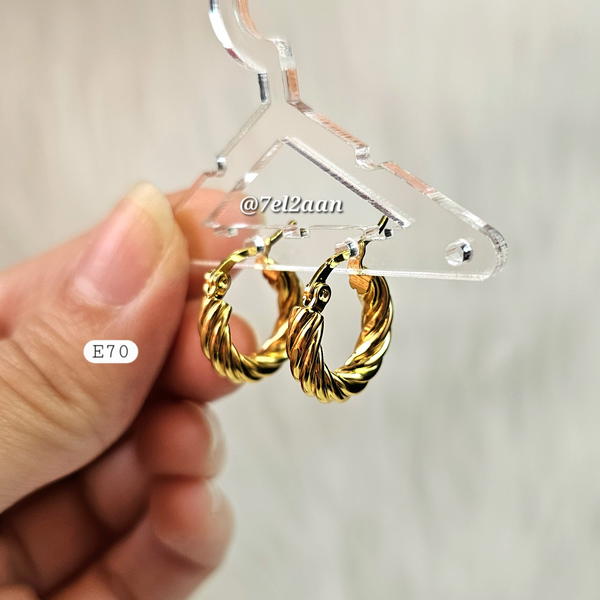 حلق هووب ملفوف(E70) Wrapped hoop Image 3 Preview