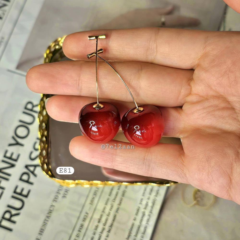 حلق كريز كبير(E81,82) Big Cherry Earring Preview Image