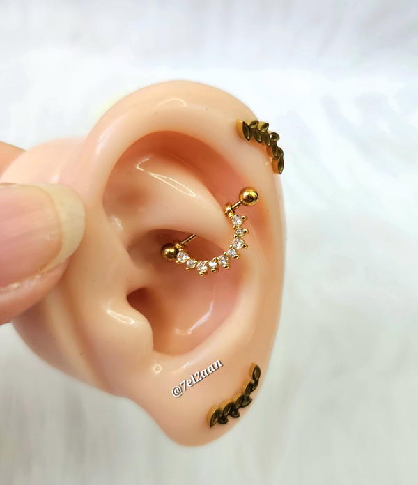 حلق ورق شجر (E75,76)Leafs Earring Image 3 Preview
