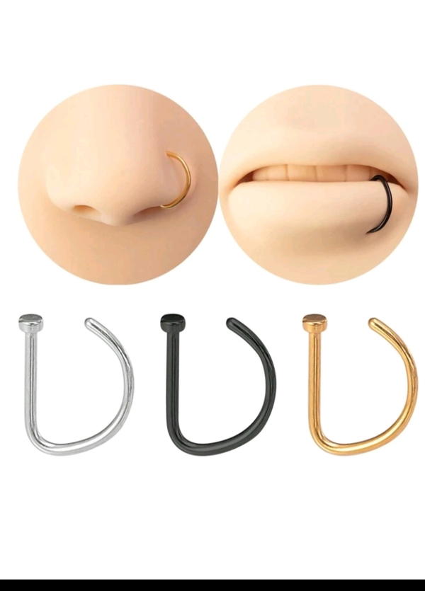حلقات انف دائرية اساسية (قطعة واحدة) (NR5,6)  simple hoop  Image 2 Preview