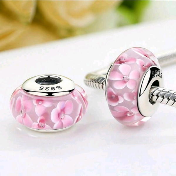 Pink flowers charm (chrm15) دلاية الأزهار البمبي Image 1 Preview