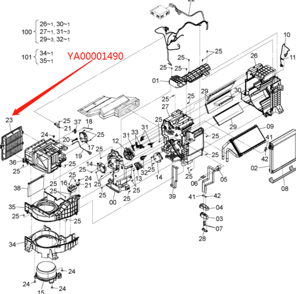 YA00022308-فلتر المكيف الكبينةZX200-5G Image 2 Preview