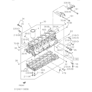 1112106329-سلندر محرك ZX470-5G-6WG1 Image 2 Preview
