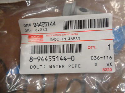 8944551440-مسمار مياة تربو 4HK1 ZX200-3F  Image 1 Preview