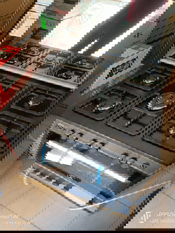 Unionaire -بوتجاز اورو جوستو- 90 × 60 سم-5 شعلة- أمان كامل-رمادي- C69BGMP2C511ISF2WGU Image 5 Preview