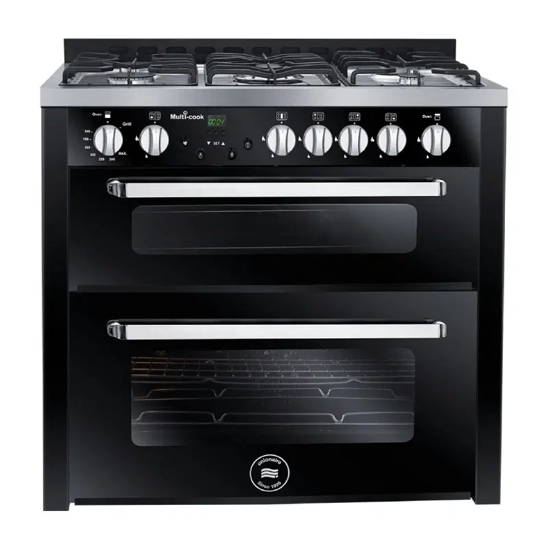 بوتجاز غاز يونيون اير Multi Cook Smart ديجيتال، 5 شعلة، 90 سم، اسود - C69SBGC383ITSFDVAL Preview Image