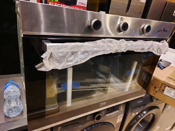 بيكو beko فرن غاز بلت أن 90 سم مع مروحة فرز تغليف بسبب الكرتونة- موديل BBWHT12104XS Image 3 Preview