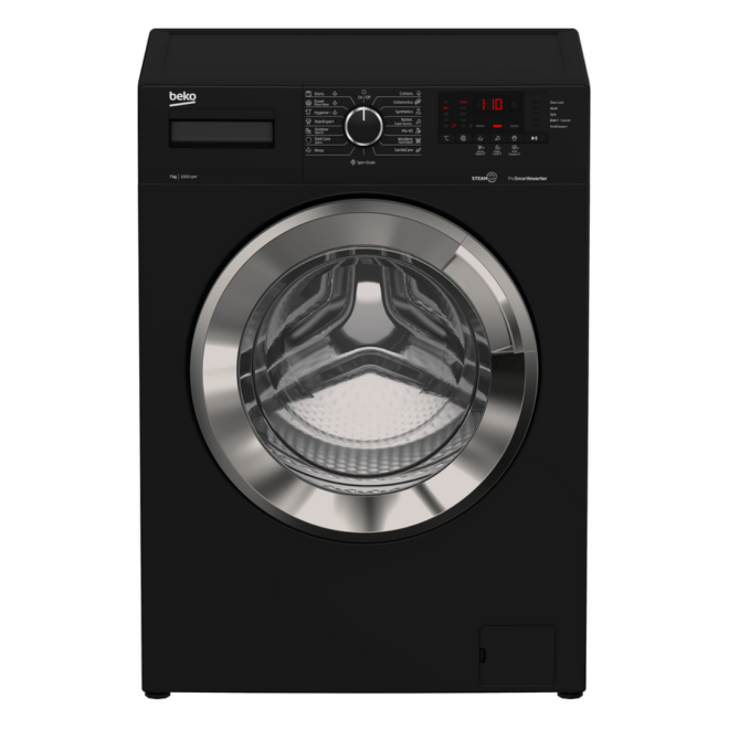 غساله بيكو 8كيلو اسود 1200لفة بخار انفرتر ديجيتال WTV8612XBCI Preview Image