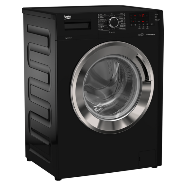 غساله بيكو 8كيلو اسود 1200لفة بخار انفرتر ديجيتال WTV8612XBCI Image 2 Preview